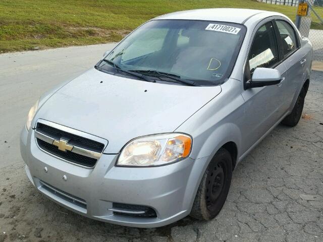 KL1TD5DE5BB130634 - 2011 CHEVROLET AVEO LS SILVER photo 2