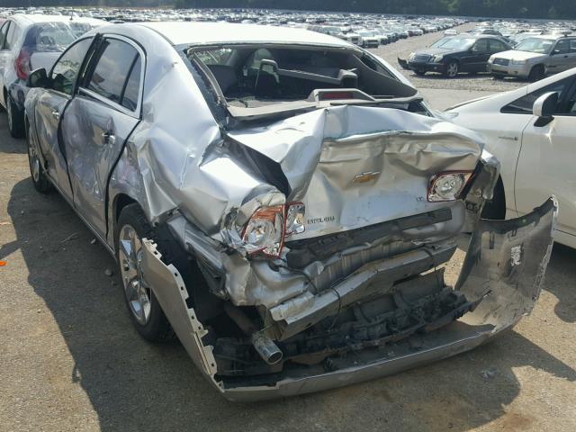1G1ZH57BX94113330 - 2009 CHEVROLET MALIBU 1LT SILVER photo 3