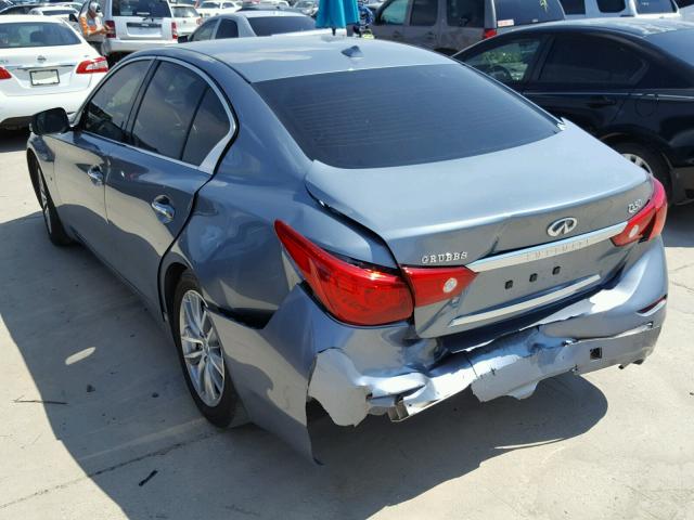 JN1BV7AP1FM345721 - 2015 INFINITI Q50 BASE Azul foto 3