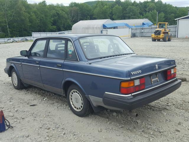 YV1AA8845M1438210 - 1991 VOLVO 240 BLUE photo 3