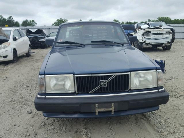 YV1AA8845M1438210 - 1991 VOLVO 240 BLUE photo 9