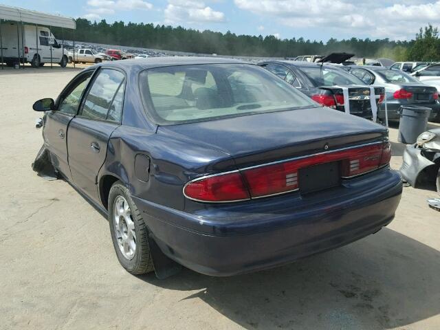 2G4WS52J0Y1134784 - 2000 BUICK CENTURY BLUE photo 3