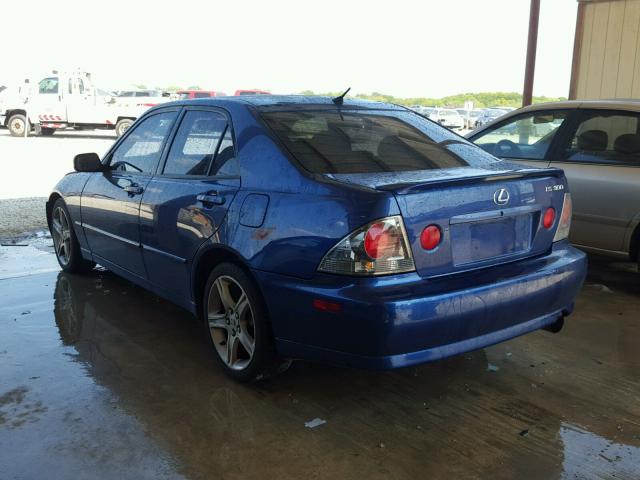 JTHBD192620046621 - 2002 LEXUS IS 300 BLUE photo 3