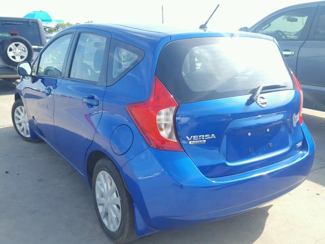 3N1CE2CP3EL412722 - 2014 NISSAN VERSA NOTE BLUE photo 3