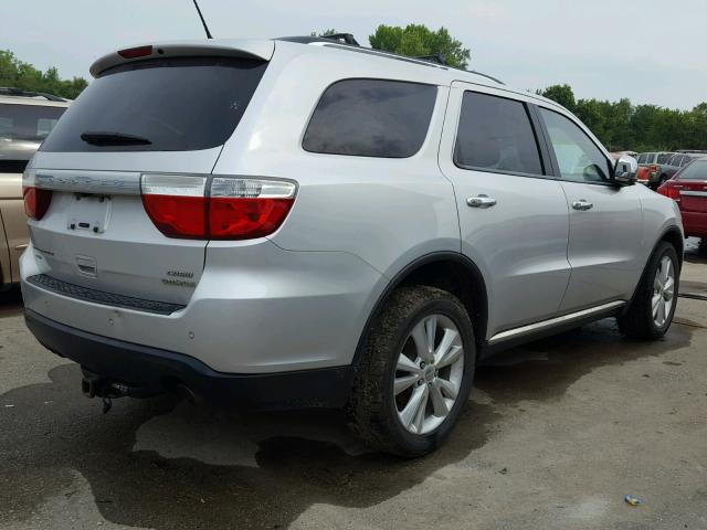 1D4RE4GG2BC733769 - 2011 DODGE DURANGO CR SILVER photo 4