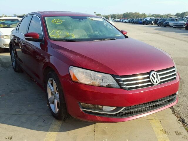 1VWAS7A32FC116580 - 2015 VOLKSWAGEN PASSAT BURGUNDY photo 1