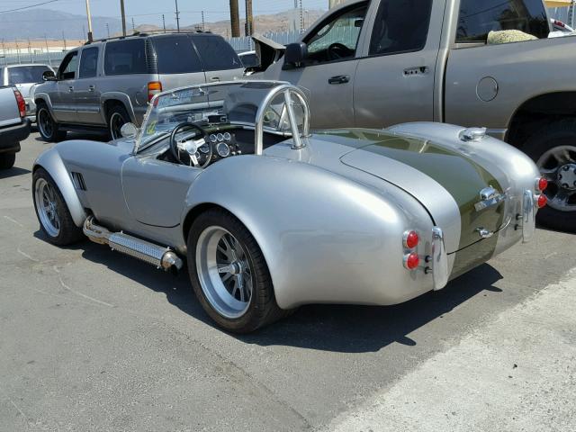 AA9BMAAHV91CN1061 - 1965 FORD COBRA SILVER photo 3