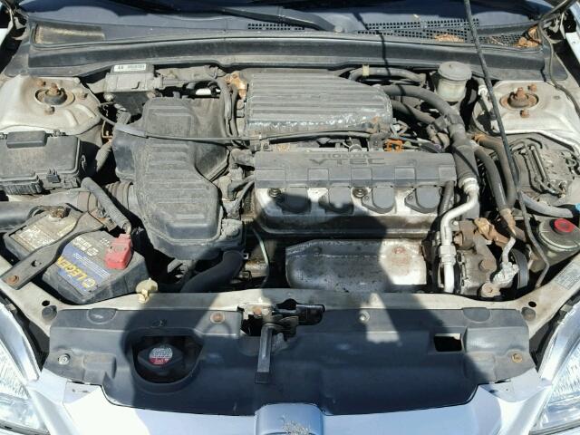 1HGEM22931L105425 - 2001 HONDA CIVIC SI SILVER photo 7