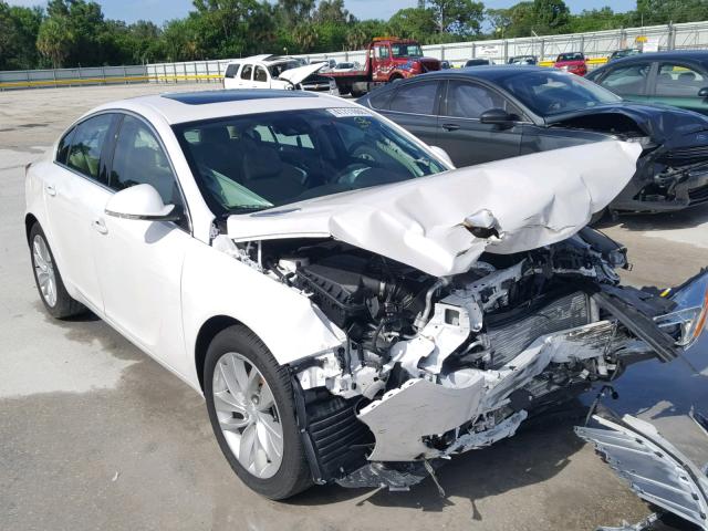 2G4GR5GX2H9113840 - 2017 BUICK REGAL PREM WHITE photo 1