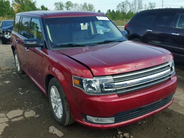 2FMGK5C85GBA17159 - 2016 FORD FLEX SEL RED photo 1