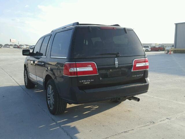 5LMFU27518LJ02986 - 2008 LINCOLN NAVIGATOR BLACK photo 3