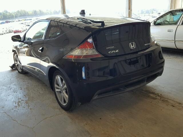 JHMZF1D62CS000566 - 2012 HONDA CR-Z EX BLACK photo 3