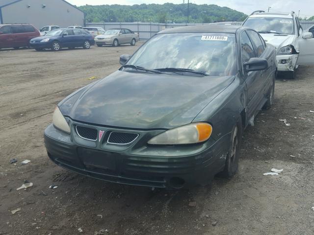 1G2NF52E7YC530250 - 2000 PONTIAC GRAND AM S მწვანე ფოტო 2