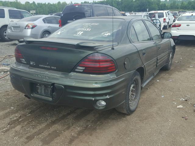1G2NF52E7YC530250 - 2000 PONTIAC GRAND AM S მწვანე ფოტო 4