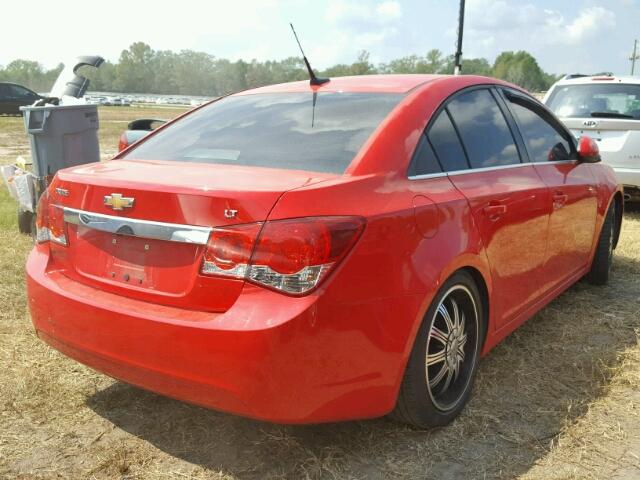 1G1PC5SB1E7163815 - 2014 CHEVROLET CRUZE RED photo 4