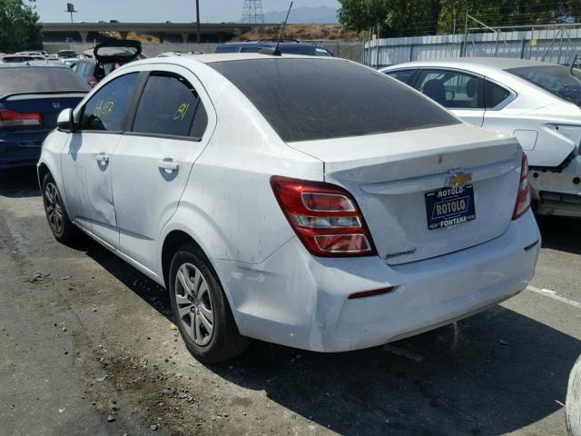 1G1JB5SG2H4124418 - 2017 CHEVROLET SONIC LS 白色 照片 3