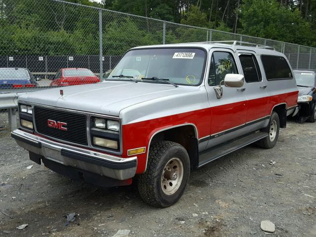 1GKEV16K2LF505324 - 1990 GMC SUBURBAN V SILVER photo 2