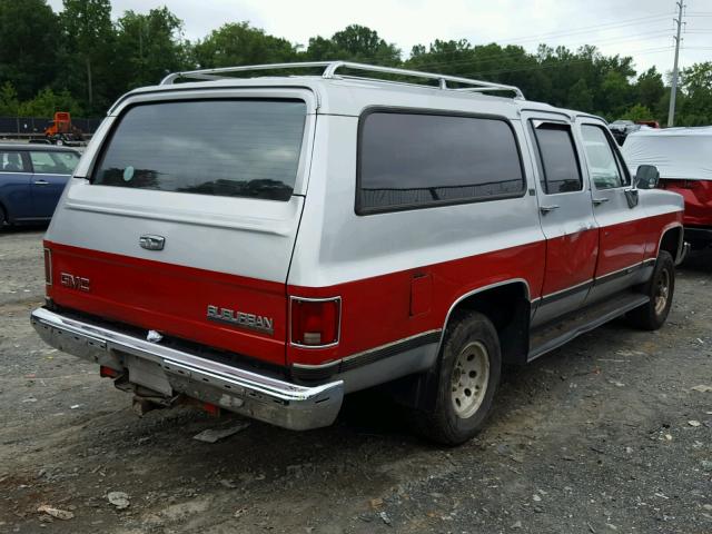 1GKEV16K2LF505324 - 1990 GMC SUBURBAN V SILVER photo 4