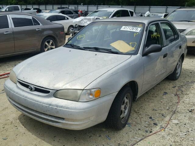 1NXBR12E9YZ329566 - 2000 TOYOTA COROLLA VE GRAY photo 2