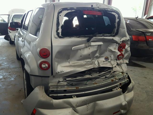 3GNBAADB1AS622289 - 2010 CHEVROLET HHR LS ვერცხლისფერი ფოტო 9