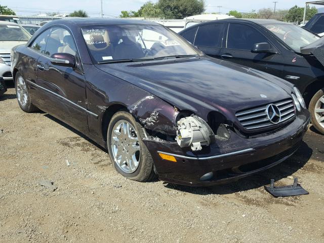 WDBPJ75JXYA007371 - 2000 MERCEDES-BENZ CL 500 PURPLE photo 1