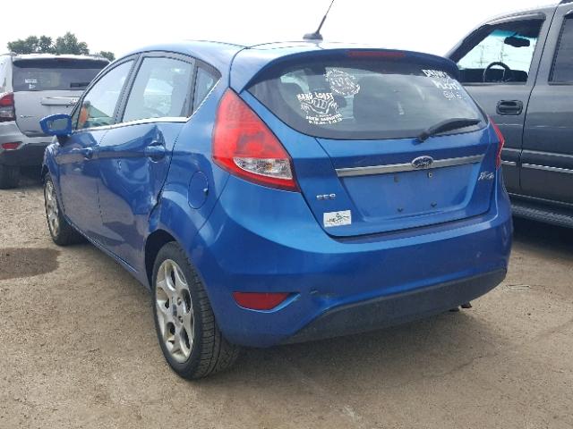 3FADP4FJ0BM119015 - 2011 FORD FIESTA SES BLUE photo 3