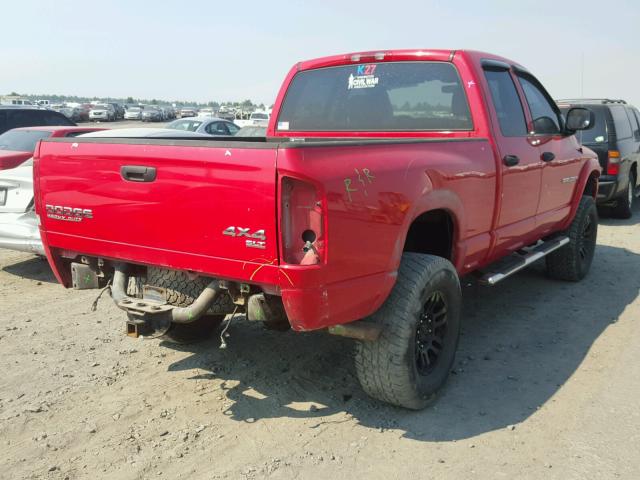 3D7KU28D03G705628 - 2003 DODGE RAM 2500 S RED photo 4