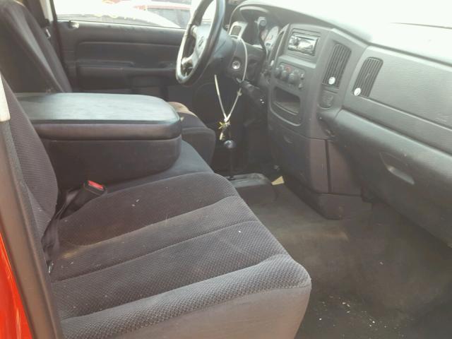 3D7KU28D03G705628 - 2003 DODGE RAM 2500 S RED photo 5