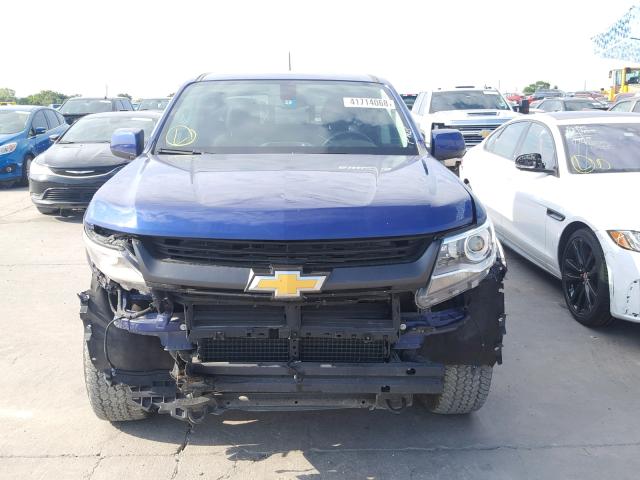 1GCGTDE30G1247216 - 2016 CHEVROLET COLORADO Z BLUE photo 9