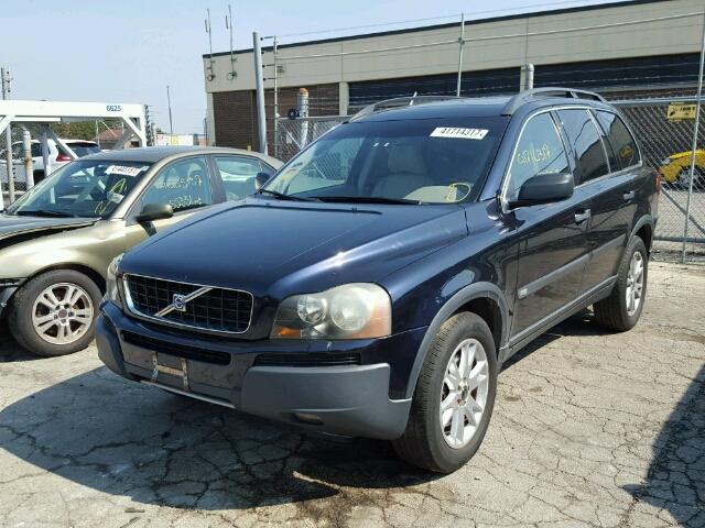 YV1CZ911551169134 - 2005 VOLVO XC90 T6 BLUE photo 2