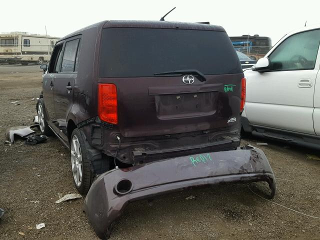 JTLZE4FE1A1102619 - 2010 TOYOTA SCION XB Марун фото 3