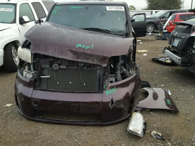 JTLZE4FE1A1102619 - 2010 TOYOTA SCION XB Марун фото 9