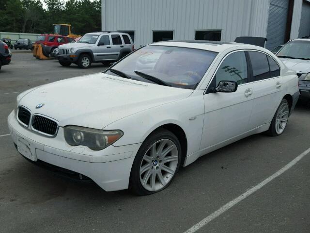 WBAGL63403DP66165 - 2003 BMW 745 I WHITE photo 2