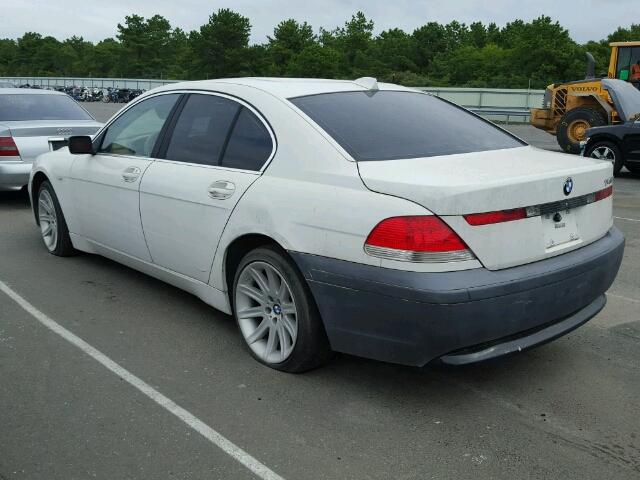 WBAGL63403DP66165 - 2003 BMW 745 I WHITE photo 3