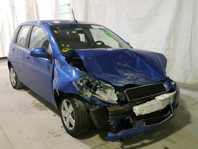 KL1TD66E89B652820 - 2009 CHEVROLET AVEO LS BLUE photo 1