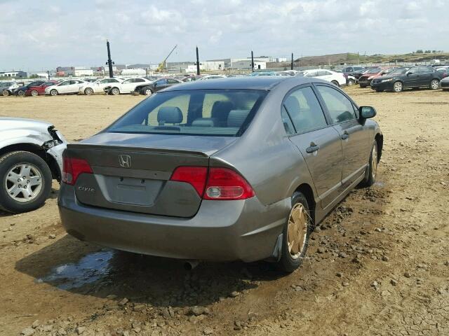 2HGFA16428H116364 - 2008 HONDA CIVIC DX-G BEIGE photo 4