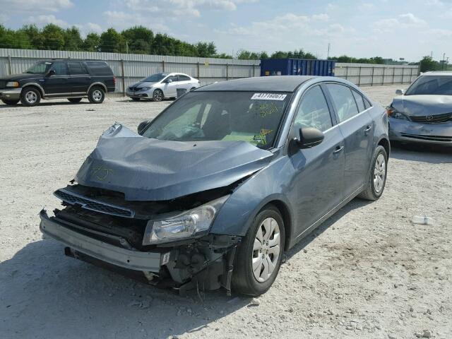 1G1PC5SH0C7267861 - 2012 CHEVROLET CRUZE LS TEAL photo 2