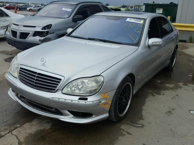 WDBNG74J73A372168 - 2003 MERCEDES-BENZ S 55 AMG SILVER photo 2