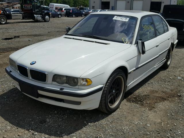 WBAGG83431DN84036 - 2001 BMW 740 I AUTO WHITE photo 2