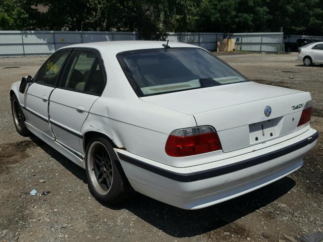 WBAGG83431DN84036 - 2001 BMW 740 I AUTO WHITE photo 3