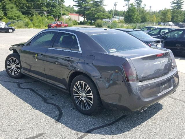 2C3CCAGG3DH602474 - 2013 CHRYSLER 300 V6 GRAY photo 3