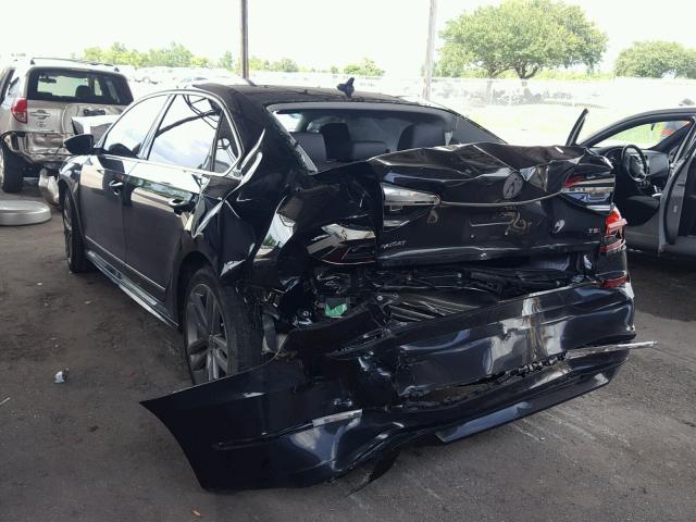 1VWDT7A33HC055429 - 2017 VOLKSWAGEN PASSAT R-L BLACK photo 3