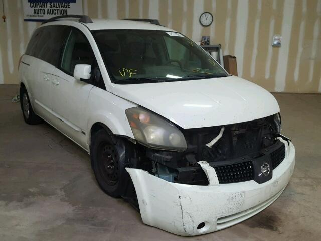 5N1BV28U36N116720 - 2006 NISSAN QUEST S WHITE photo 1