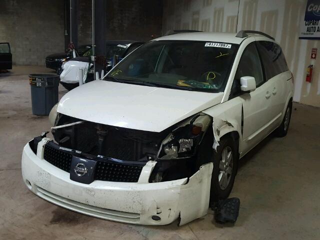 5N1BV28U36N116720 - 2006 NISSAN QUEST S WHITE photo 2