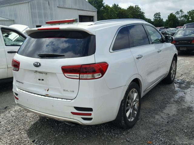 5XYPKDA53GG090257 - 2016 KIA SORENTO SX WHITE photo 4