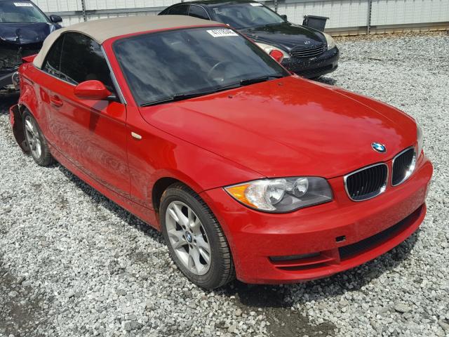 WBAUL73529VJ75890 - 2009 BMW 128 I RED photo 1