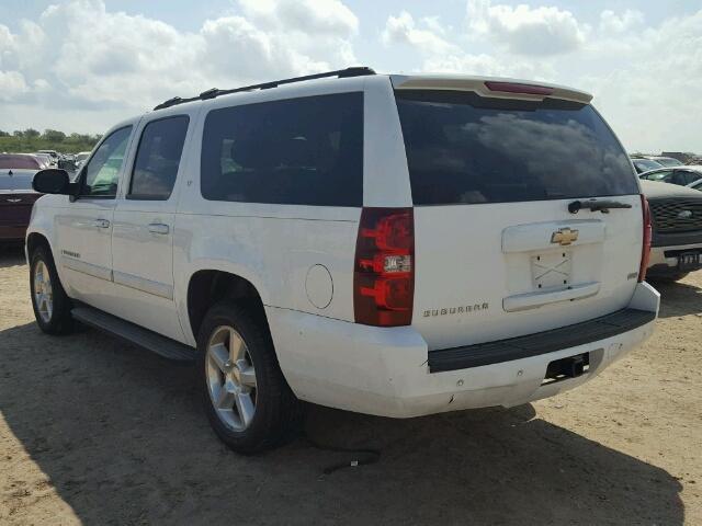 1GNFC16087R213211 - 2007 CHEVROLET SUBURBAN C WHITE photo 3