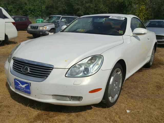 JTHFN48Y320014697 - 2002 LEXUS SC WHITE photo 2