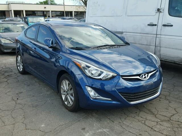 KMHDH4AE6GU569588 - 2016 HYUNDAI ELANTRA SE BLUE photo 1