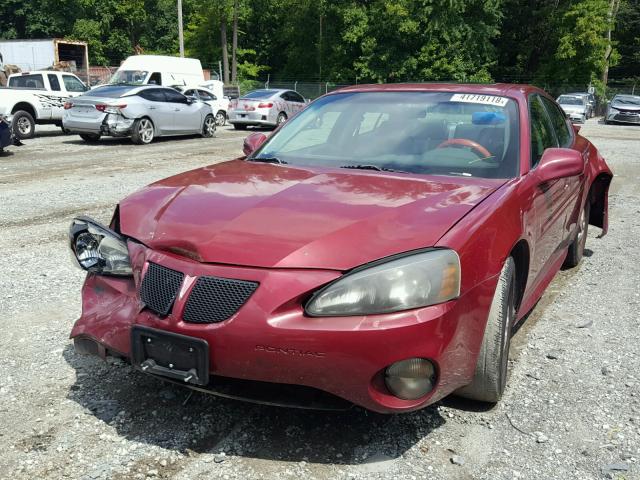 2G2WS522641121288 - 2004 PONTIAC GRAND PRIX RED photo 2